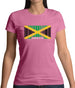 Jamaica Barcode Style Flag Womens T-Shirt