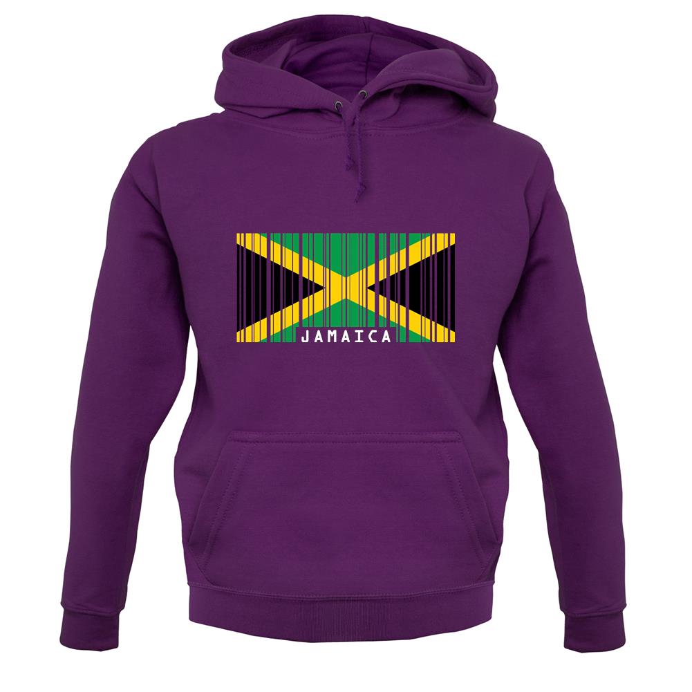 Jamaica Barcode Style Flag unisex hoodie