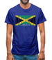 Jamaica Barcode Style Flag Mens T-Shirt