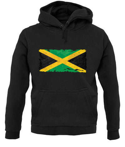Jamaica Grunge Style Flag unisex hoodie