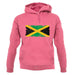 Jamaica Grunge Style Flag unisex hoodie