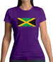 Jamaica Grunge Style Flag Womens T-Shirt