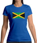 Jamaica Grunge Style Flag Womens T-Shirt