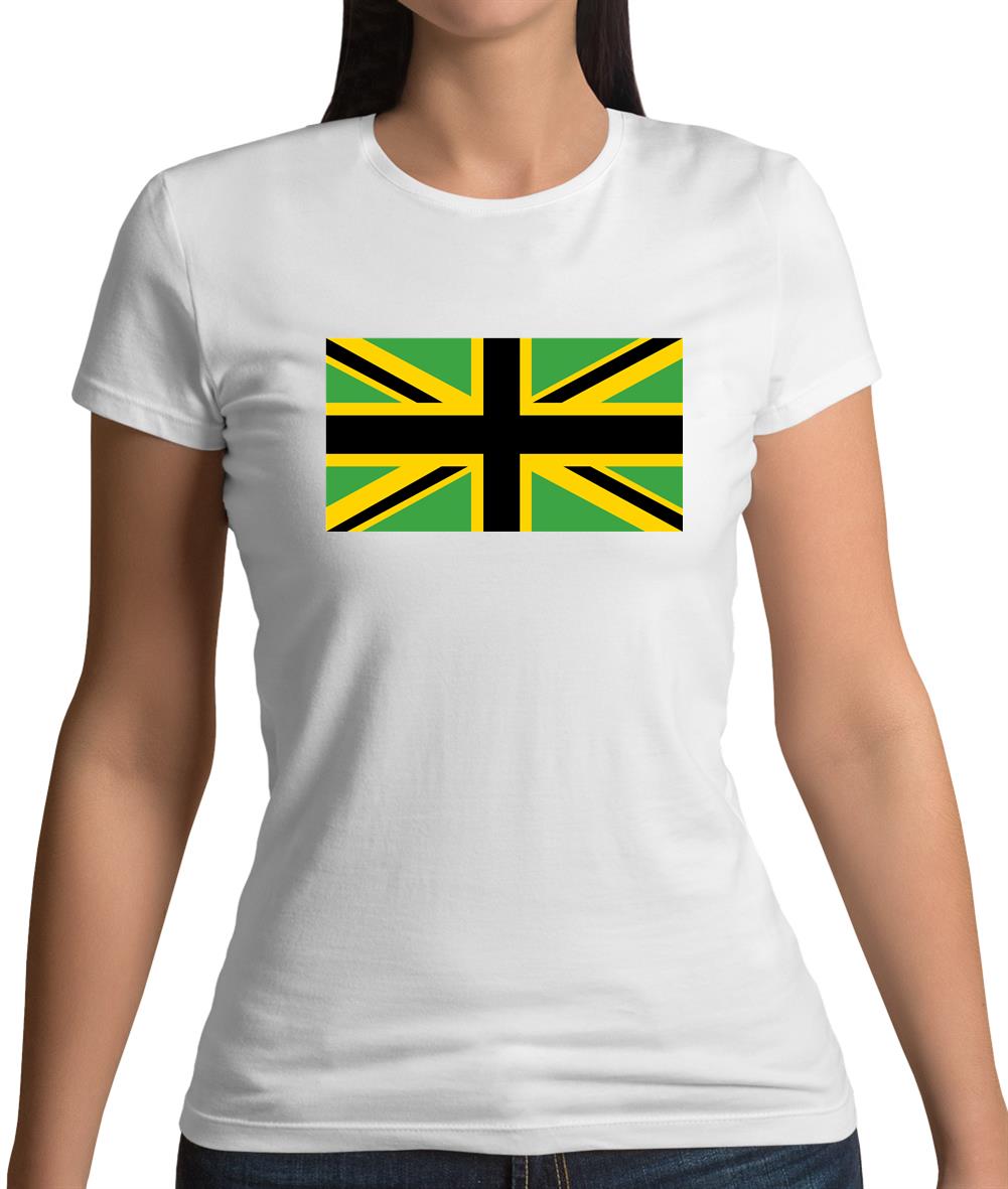 Jamaican Union Jack Womens T-Shirt