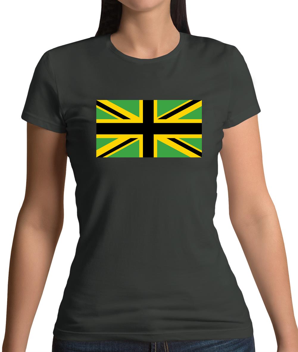 Jamaican Union Jack Womens T-Shirt