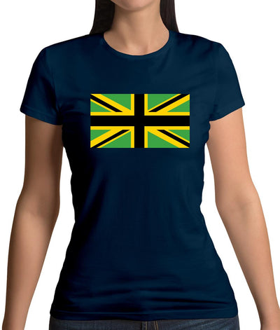 Jamaican Union Jack Womens T-Shirt
