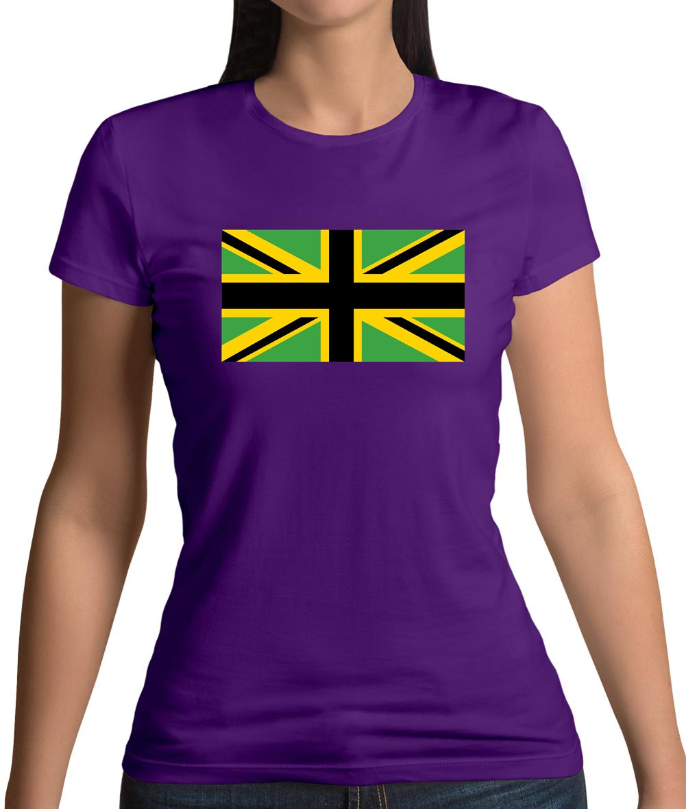 Jamaican Union Jack Womens T-Shirt