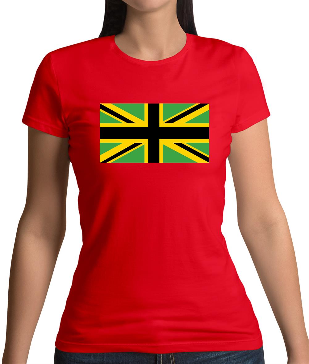 Jamaican Union Jack Womens T-Shirt
