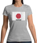 Japan Barcode Style Flag Womens T-Shirt