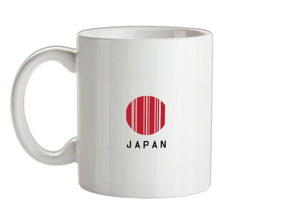 Japan Barcode Style Flag Ceramic Mug