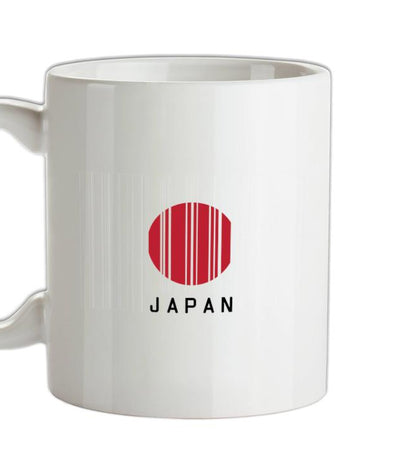 Japan Barcode Style Flag Ceramic Mug