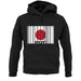 Japan Barcode Style Flag unisex hoodie