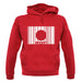 Japan Barcode Style Flag unisex hoodie