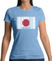 Japan Barcode Style Flag Womens T-Shirt