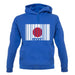 Japan Barcode Style Flag unisex hoodie