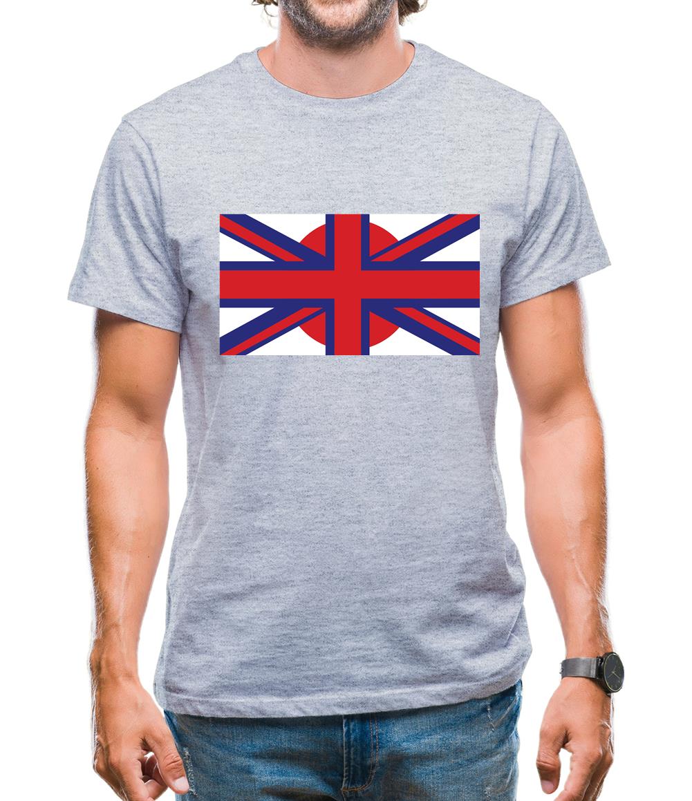 Japanese Union Jack Flag Mens T-Shirt