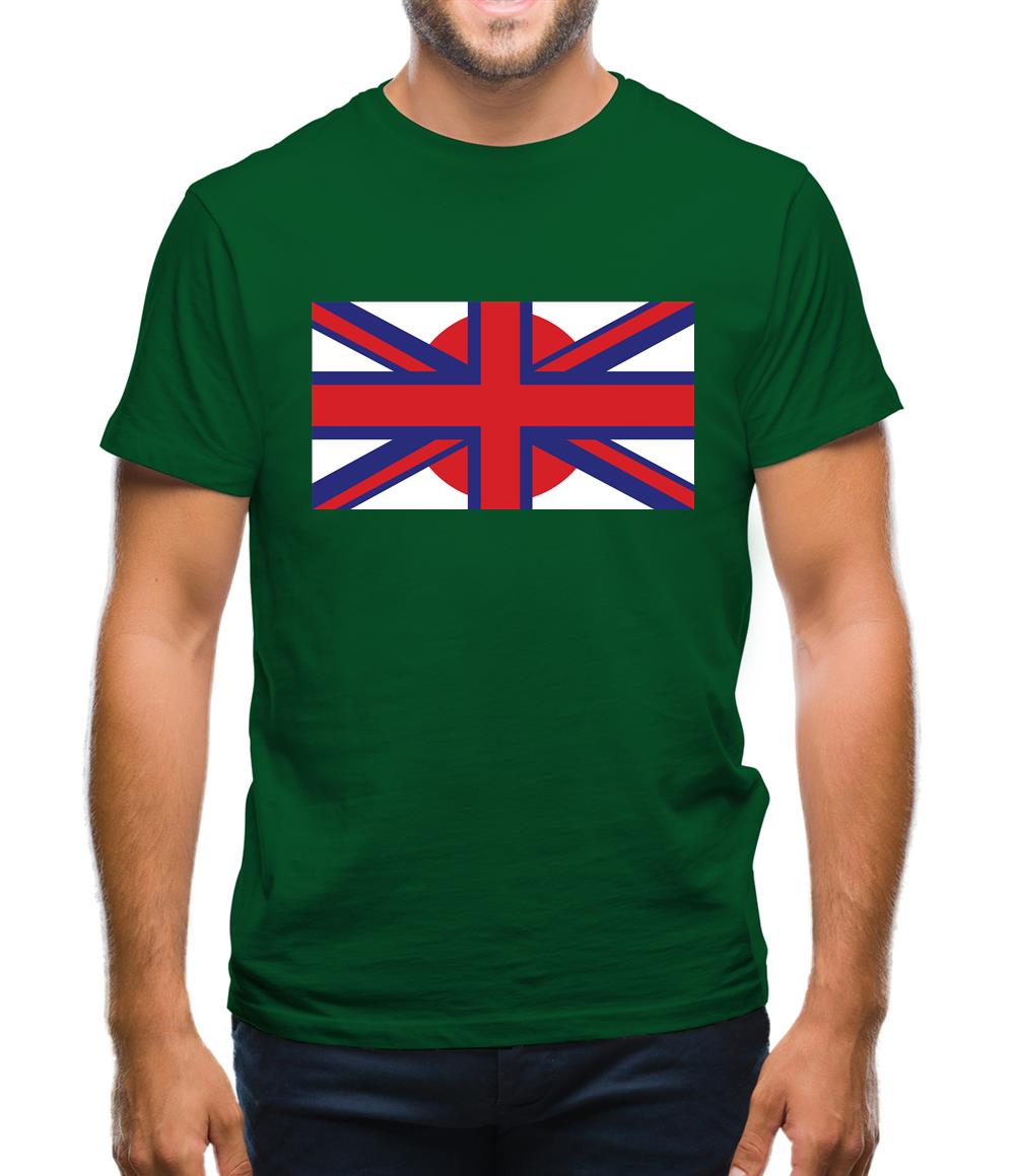 Japanese Union Jack Flag Mens T-Shirt