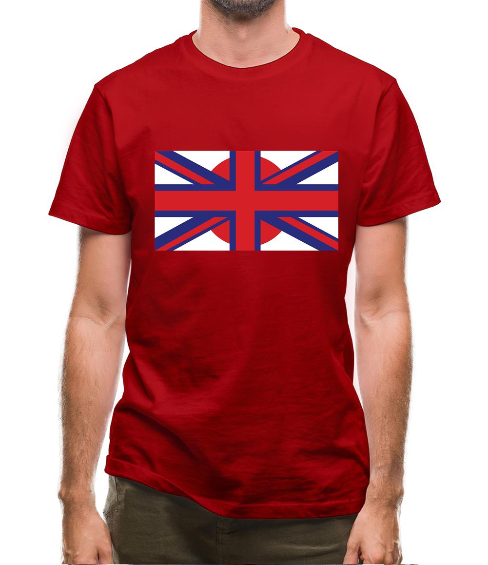 Japanese Union Jack Flag Mens T-Shirt
