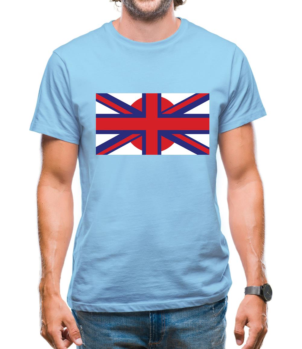 Japanese Union Jack Flag Mens T-Shirt