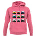 Jw 9 Colour Car Grid unisex hoodie