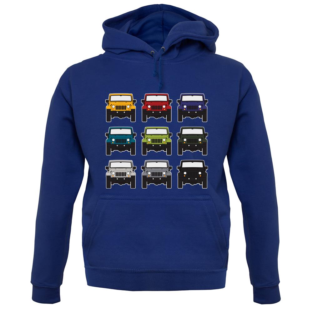 Jw 9 Colour Car Grid unisex hoodie