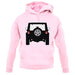 Jw Black Rear unisex hoodie