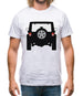 Jw Black Rear Mens T-Shirt