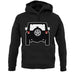 Jw Black Rear unisex hoodie