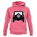 Jw Black Rear unisex hoodie