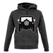 Jw Black Rear unisex hoodie