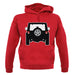 Jw Black Rear unisex hoodie