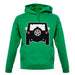 Jw Black Rear unisex hoodie