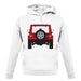 Jw Rear Red unisex hoodie