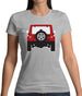 Jw Rear Red Womens T-Shirt