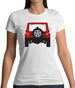 Jw Rear Red Womens T-Shirt