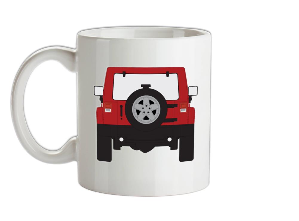 JW Rear Red Ceramic Mug
