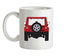JW Rear Red Ceramic Mug