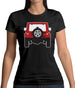 Jw Rear Red Womens T-Shirt