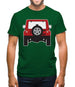 Jw Rear Red Mens T-Shirt