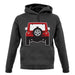 Jw Rear Red unisex hoodie