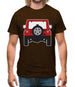 Jw Rear Red Mens T-Shirt