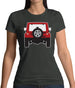 Jw Rear Red Womens T-Shirt