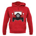 Jw Rear Red unisex hoodie