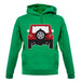 Jw Rear Red unisex hoodie