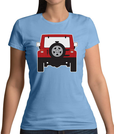 Jw Rear Red Womens T-Shirt