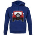 Jw Rear Red unisex hoodie