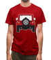 Jw Rear Red Mens T-Shirt