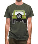 Jw Rear Hyper Green Mens T-Shirt