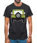 Jw Rear Hyper Green Mens T-Shirt