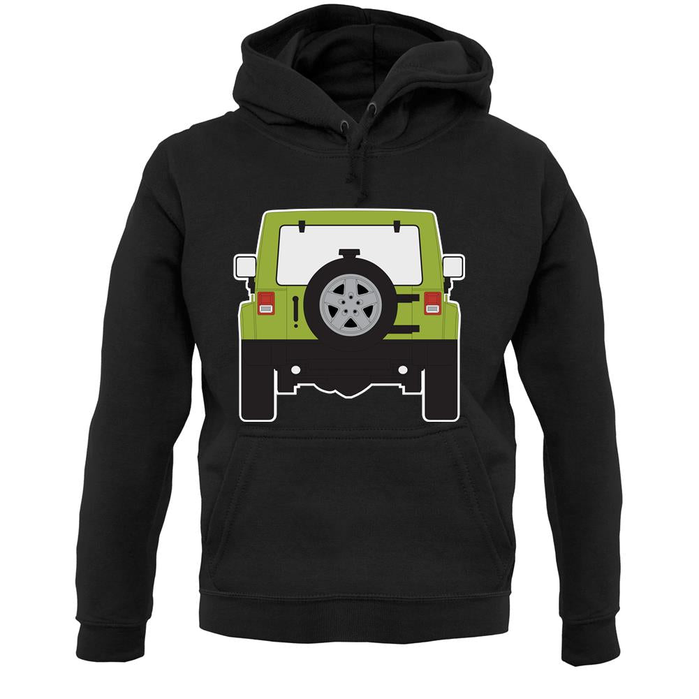 Jw Rear Hyper Green Unisex Hoodie